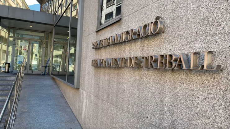 L'entrada al Servei d'Ocupació.