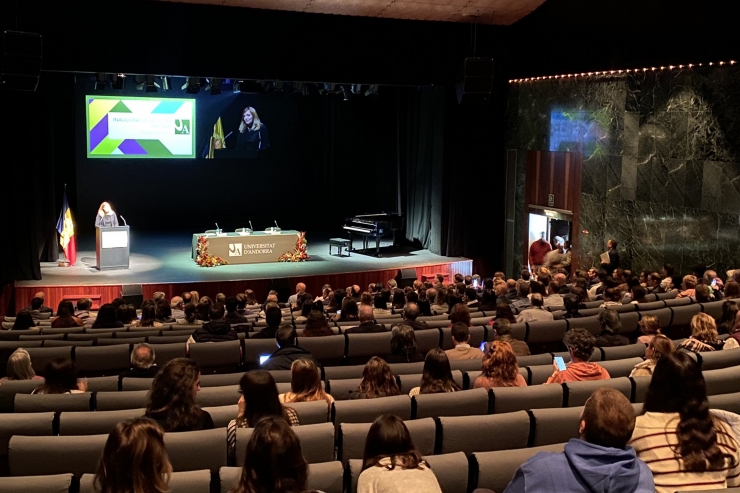 Un moment de la inauguració del nou curs escolar de l'UdA.
 
