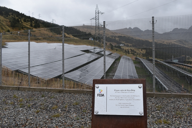 El parc solar de Grau Roig.