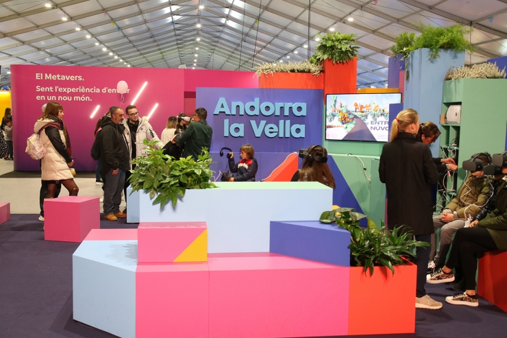 Estand del comú d'Andorra la Vella.