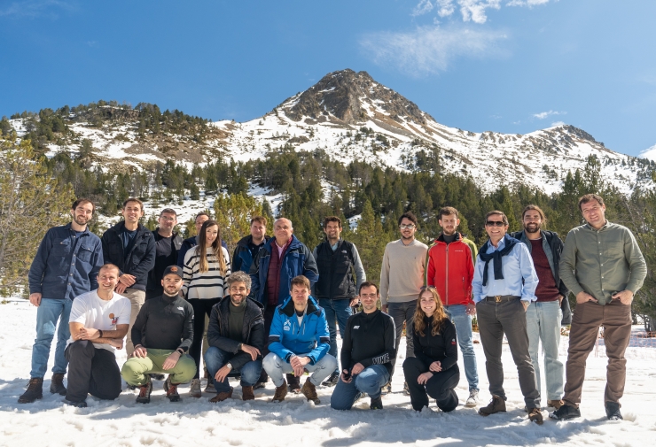 Els integrants a la trobada d'Scale Lab Andorra.