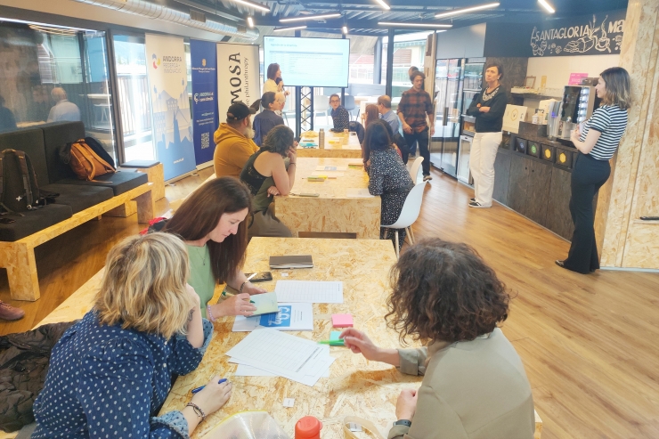 Un moment de la jornada de la hackató d'aquest divendres.