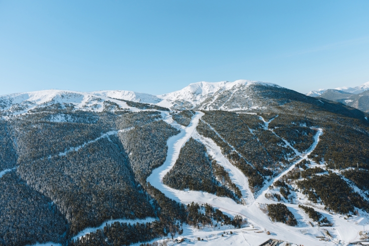 Les pistes del sector del Tarter de Grandvalira.