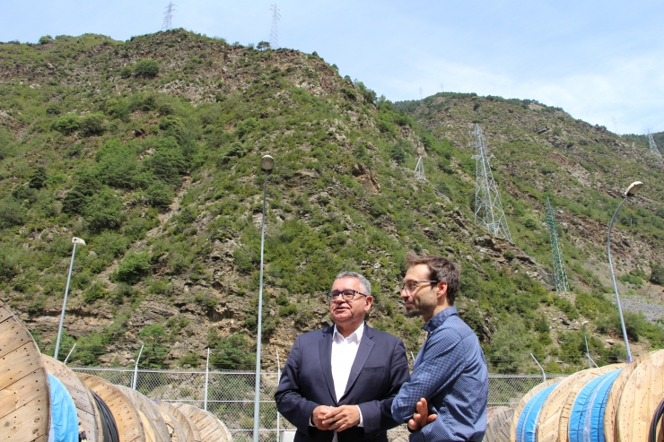 El director general de FEDA, Albert Moles, i el responsable de projectes d'enginyeria, Adrià Arasa.