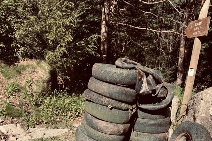 Les deixalles recollides en el marc de la jornada Onada Verda de Pyrénées.