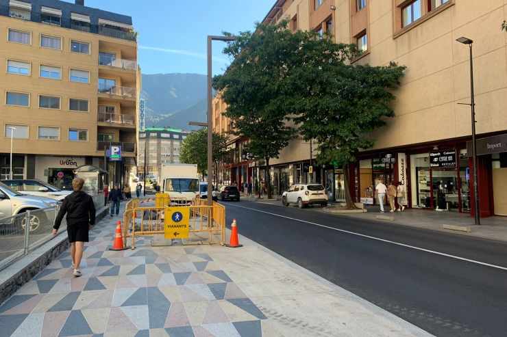 El tram on FEDA Ecoterm ha acabat d'instal·lar la xarxa de calor.