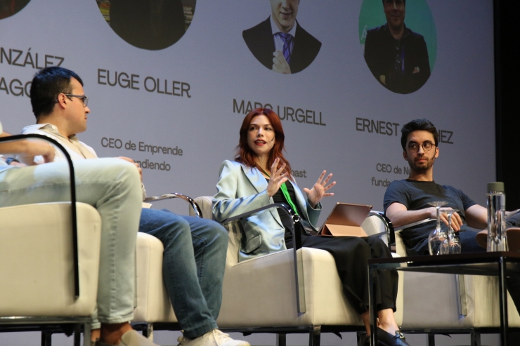 La taula d'emprendenoria durant l'Andorra Economic Forum, celebrat al Centre de Congressos d'Andorra la Vella.