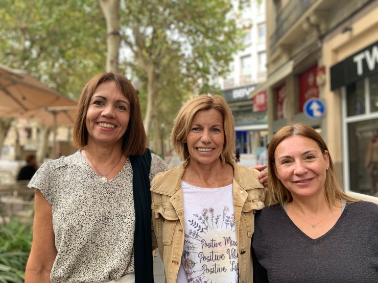 Les creadores de l'eina Supernova, Susana Teixidó, Antonia Farreras i Susana Jiménez.
