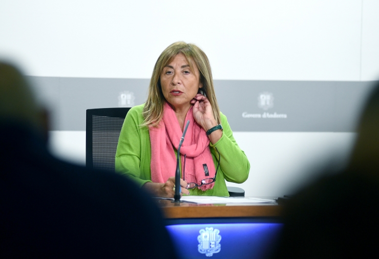 La ministra de Presidència, Economia, Treball i Habitatge, Conxita Marsol, en una imatge d'arxiu.