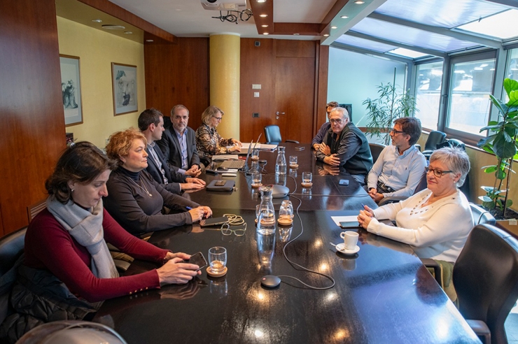 Un moment del consell d'administració de la CASS.