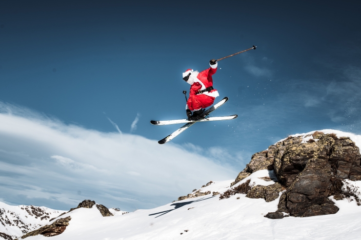 El Pare Noel a les pistes de Grandvalira Resorts.