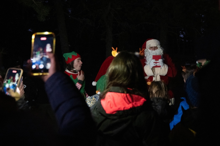 La visita del Pare Noel a Naturland.