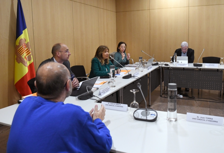 La reunió del Consell Econòmic i Social (CES) que ha tingut lloc aquest divendres.