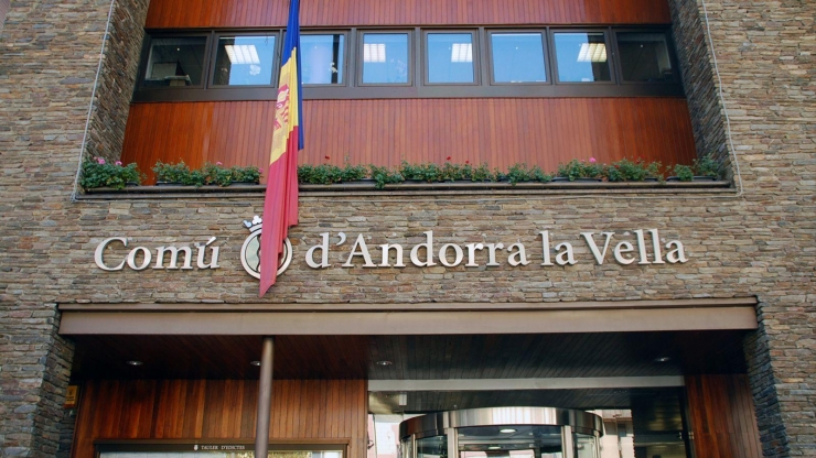Edifici del comú d'Andorra la Vella.