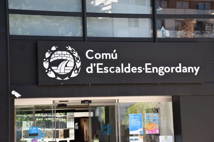 L'entrada al comú d'Escaldes-Engordany.