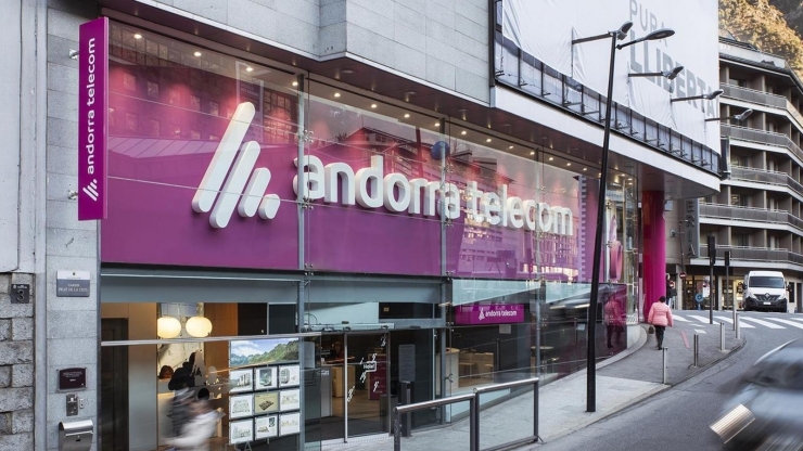 L'oficina comercial d'Andorra Telecom.