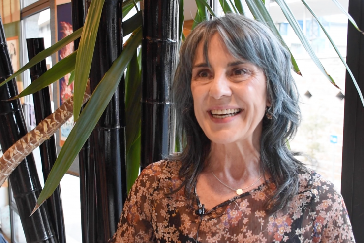 La professora d'alimentació, ioga, 'mindfulness' i meditació, Silvia Monné, a l'hotel Roc Blanc.