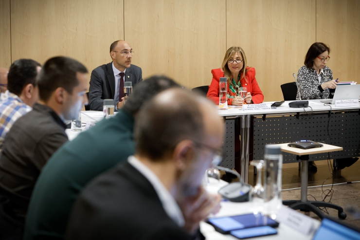 Un moment de la reunió del Consell Econòmic i Social (CES) que ha tingut lloc aquest dimarts.