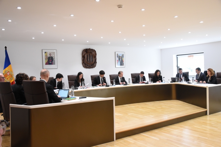 Un moment de la sessió del consell de comú d'Andorra la Vella.