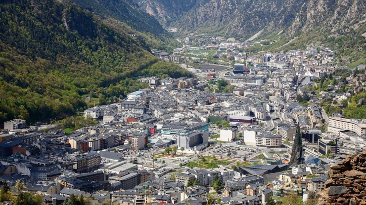 Una vista aèria de la vall central.