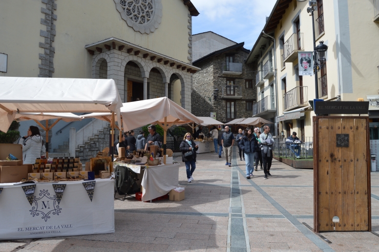 Una imatge del Mercat de la Valll aquest dissabte.