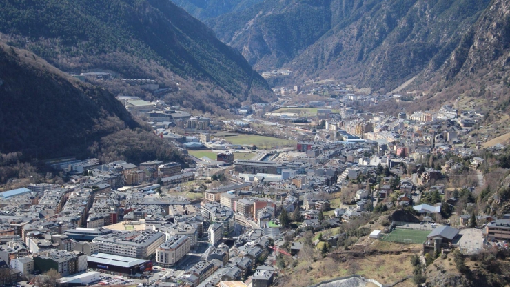 Una vista aèria de la vall central.