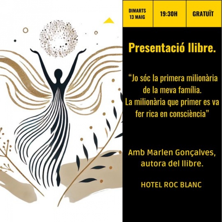 El cartell que anuncia la presentació del llibre.