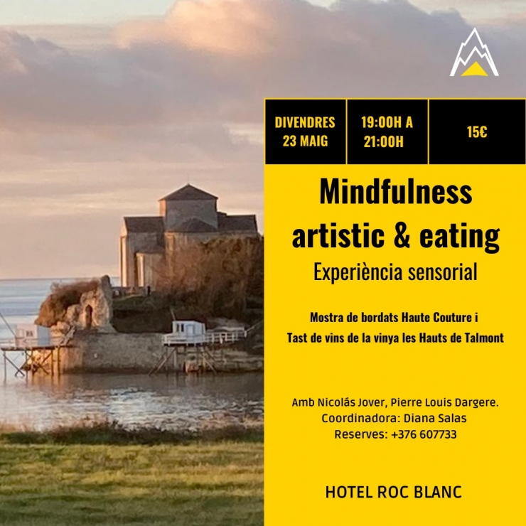 El cartell de la proposta que tindrà lloc aquest divendres a l'hotel Roc Blanc.