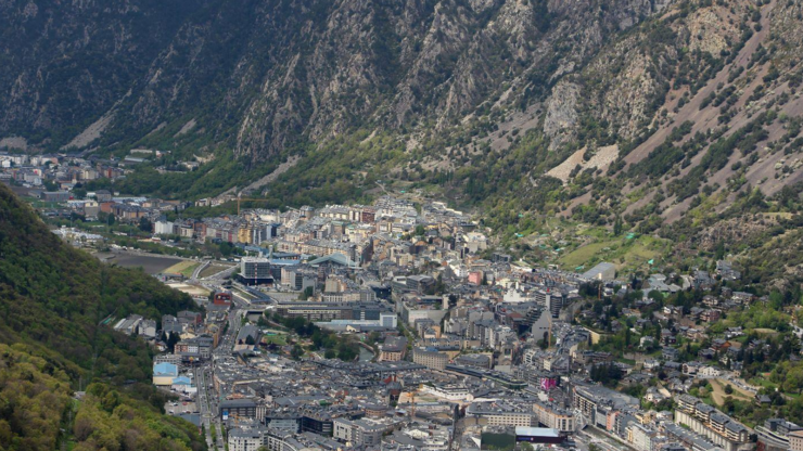 Una imatge aèria de la vall central.