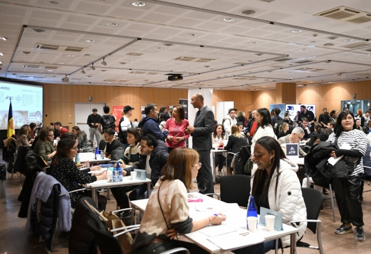 Una imatge d'arxiu d'una Job Meeting al centre de congressos d'Andorra la Vella.