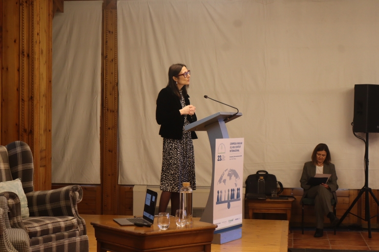 La ministra de Justícia i Interior, Ester Molné.
