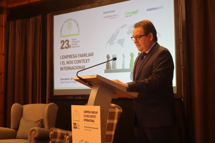 El vicepresident de l'Empresa Familiar Andorrana, Daniel Aristot.