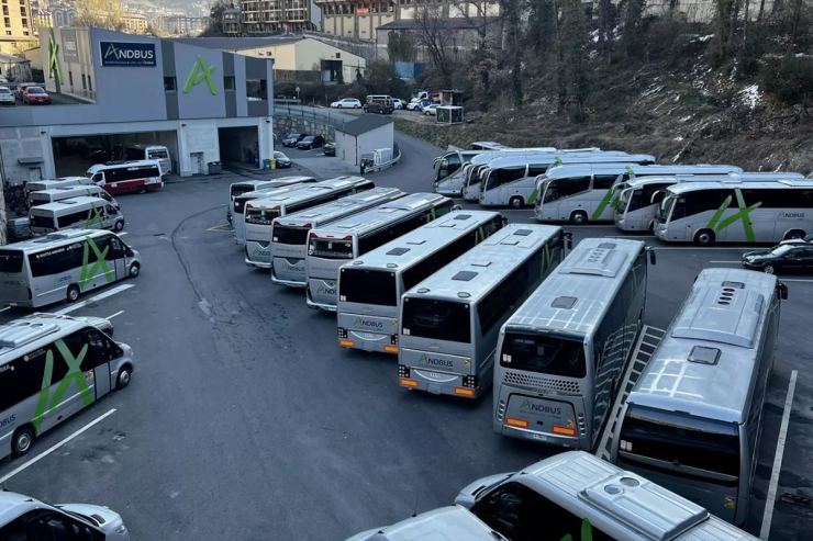 Base Operativa d’ANDBUS a Andorra la Vella.
 