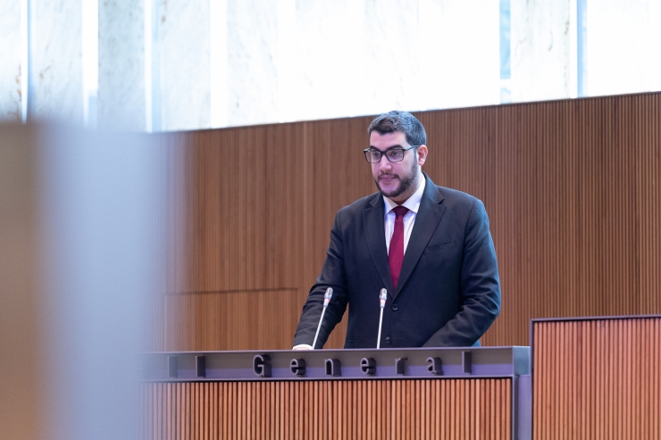 El president del grup Socialdemòcrata, Pere Baró.