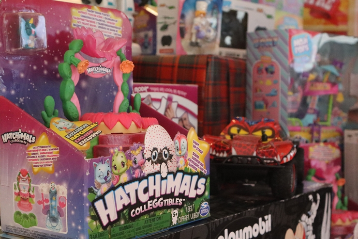 Alguns dels joguets i materials solidaris donats pel Grup Pyrénées.